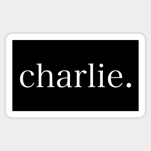 c h a r l i e . Sticker